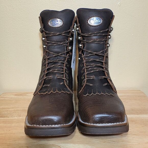 Tony Lama Greasewood Composite Toe Waterproof Work Boots Brown TW3417 Men's 9 - Picture 2 of 7